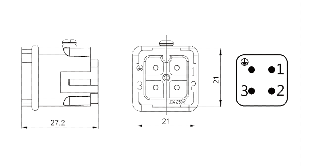重載連接器尺寸圖 重載連接器尺寸圖